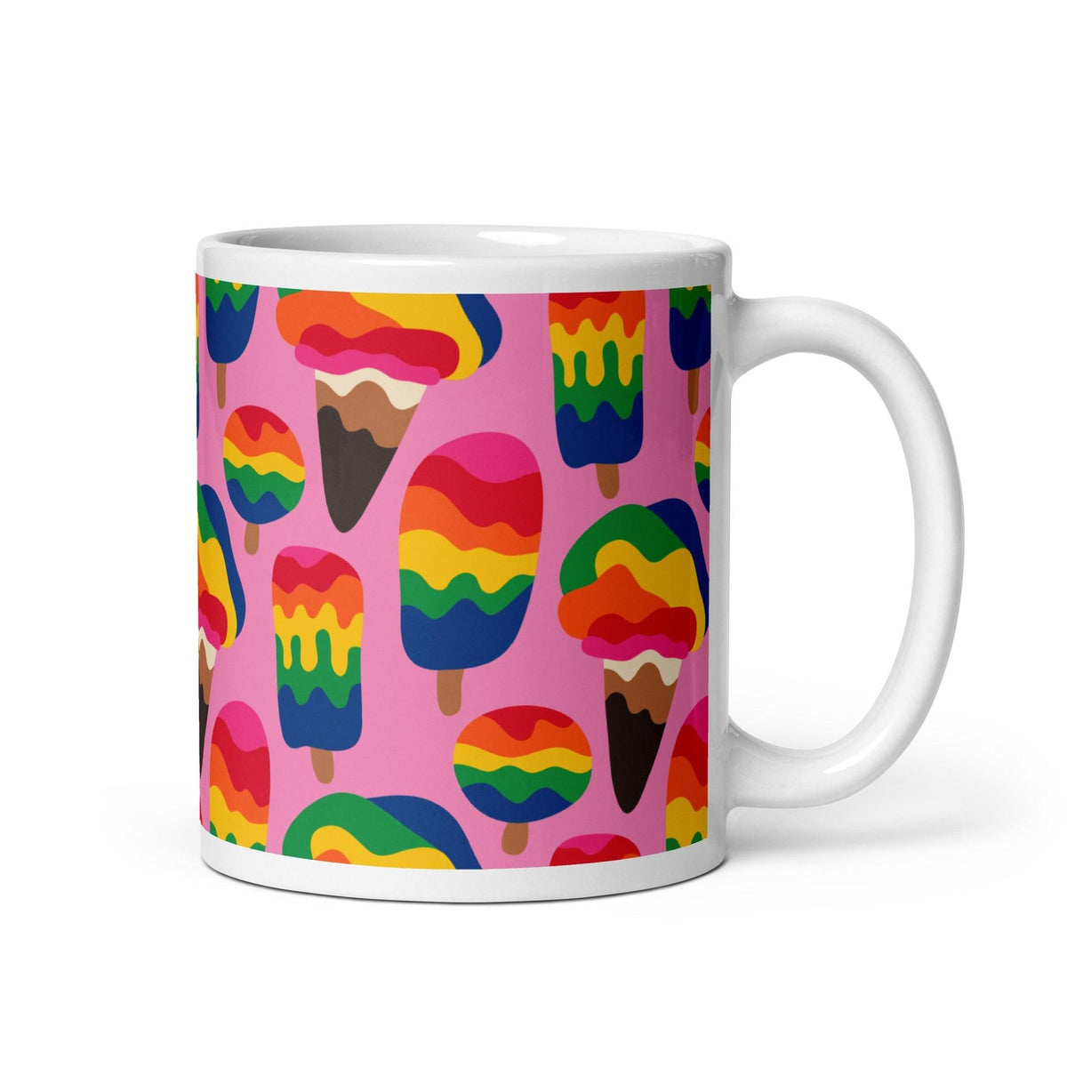 MANIC ICE pink - Ceramic Mug - SHALMIAK