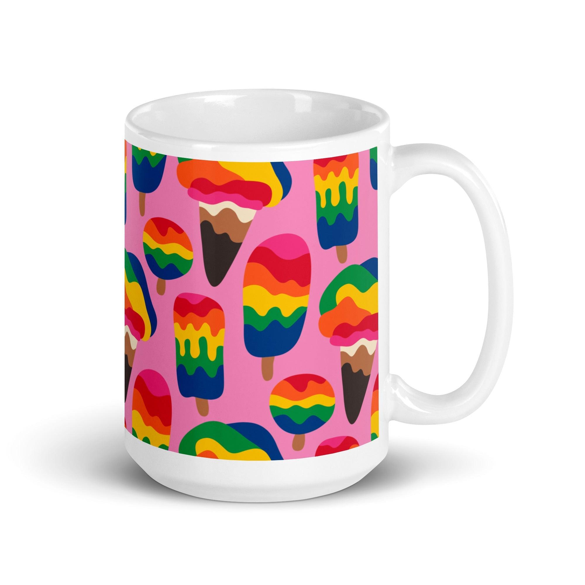 MANIC ICE pink - Ceramic Mug - SHALMIAK