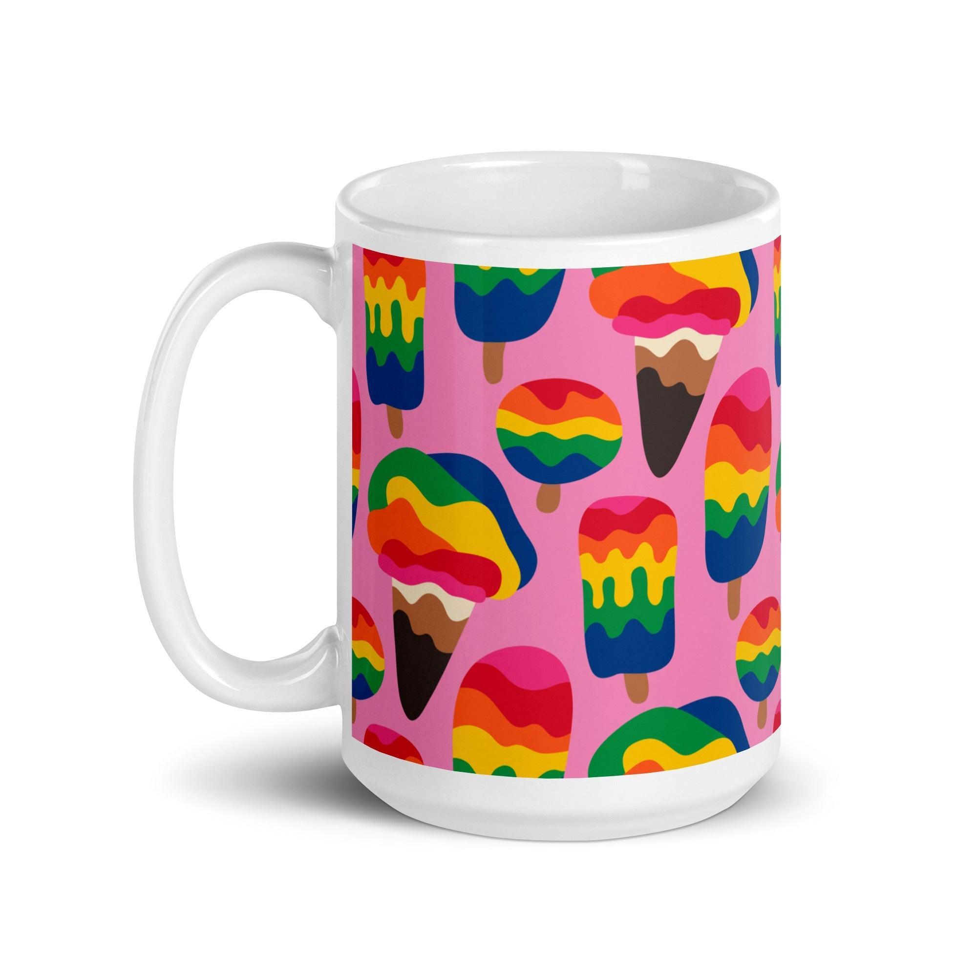 MANIC ICE pink - Ceramic Mug - SHALMIAK