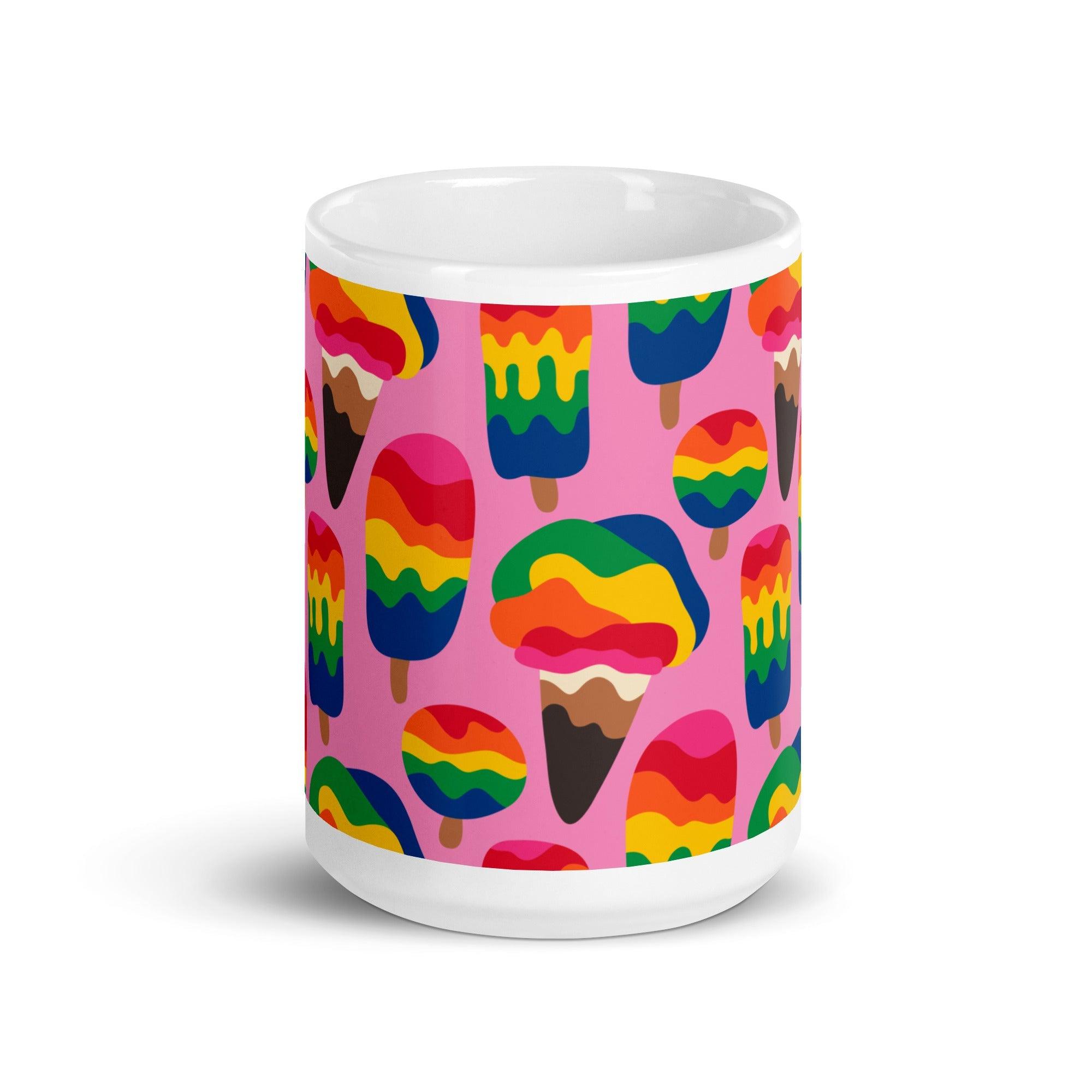 MANIC ICE pink - Ceramic Mug - SHALMIAK