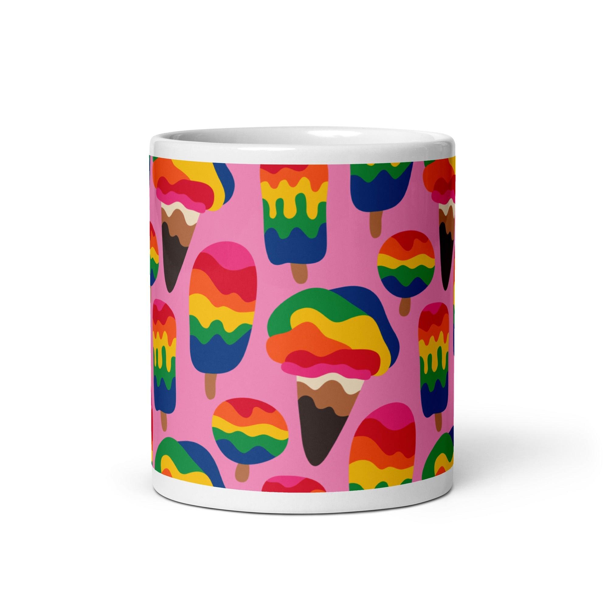 MANIC ICE pink - Ceramic Mug - SHALMIAK