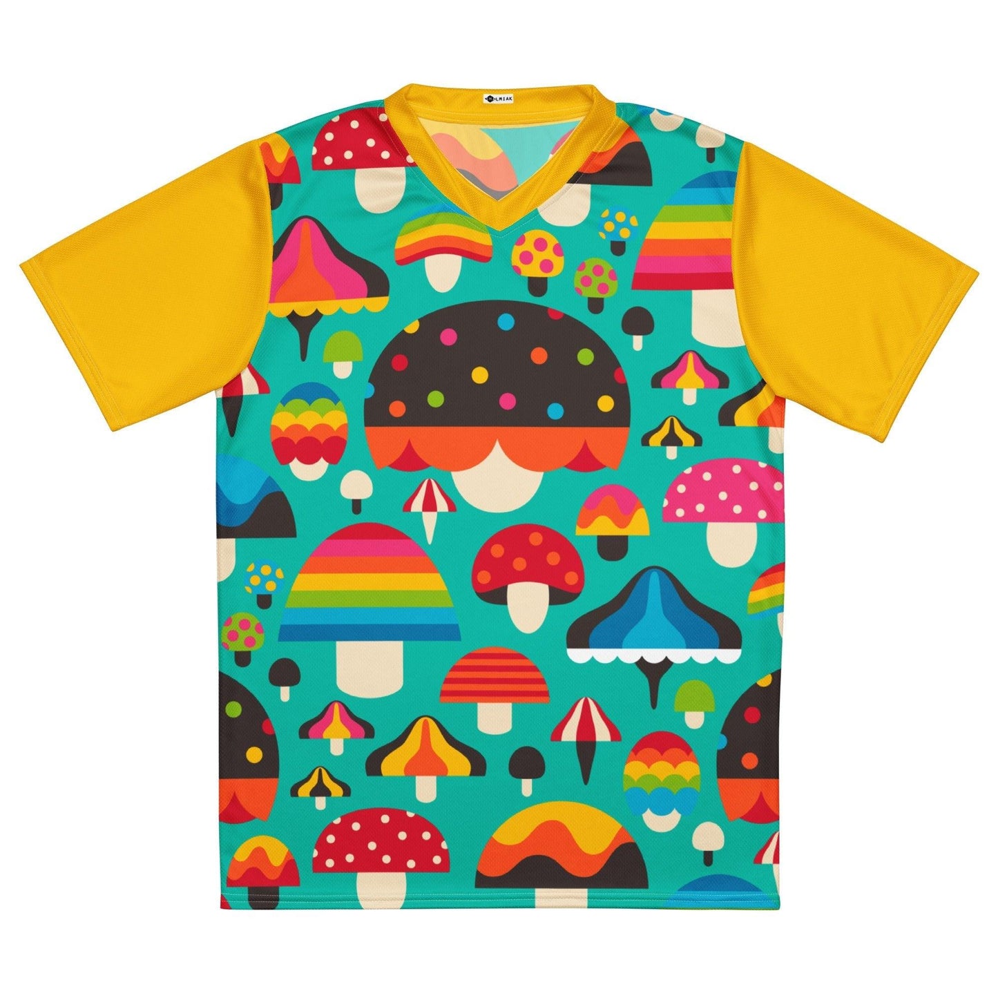 MUSHROOM MANIA mint - Recycled unisex sports jersey - SHALMIAK