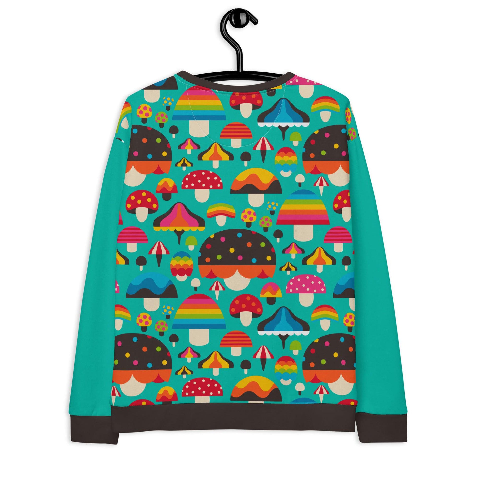 MUSHROOM MANIA mint - Unisex Sweatshirt  (recycled) - SHALMIAK