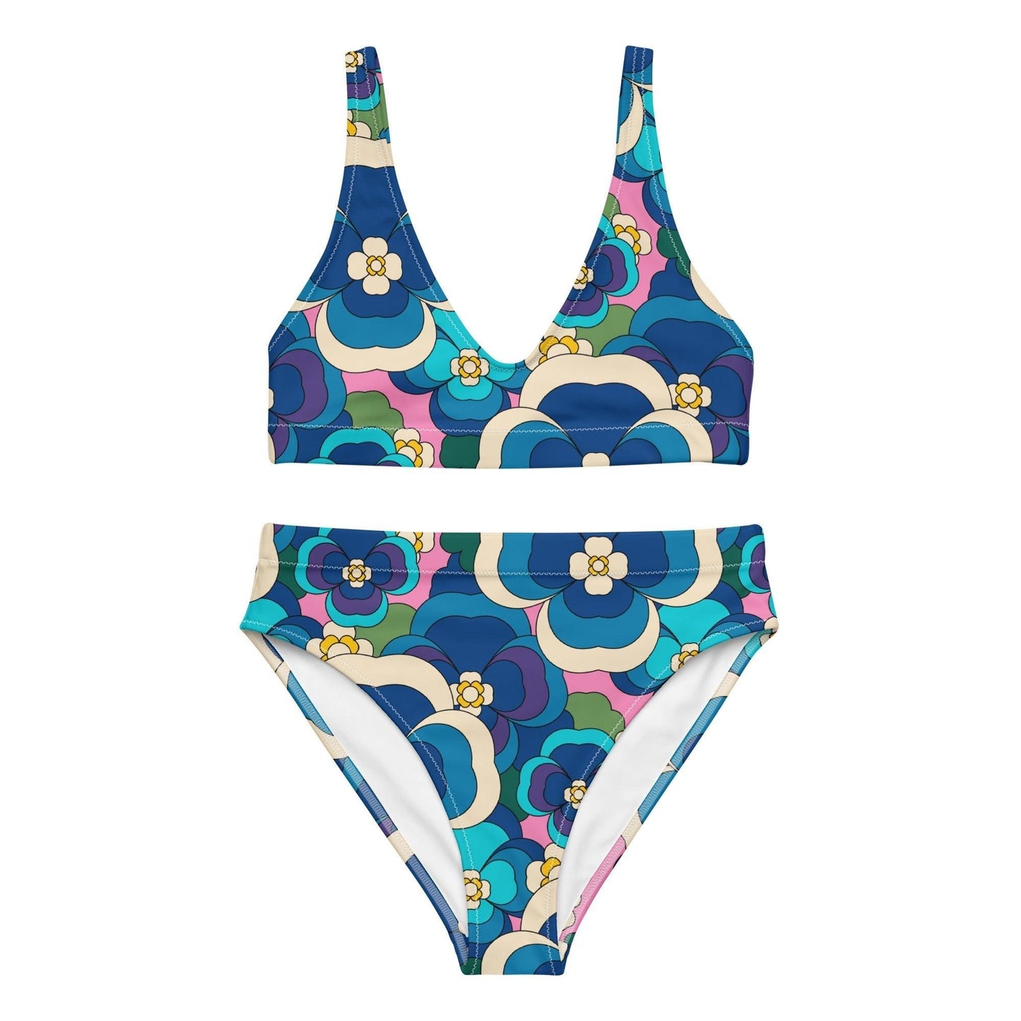 PANSY FANTASY blue pink - Bikinis made of recycled material - SHALMIAK