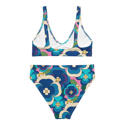 PANSY FANTASY blue pink - Bikinis made of recycled material - SHALMIAK