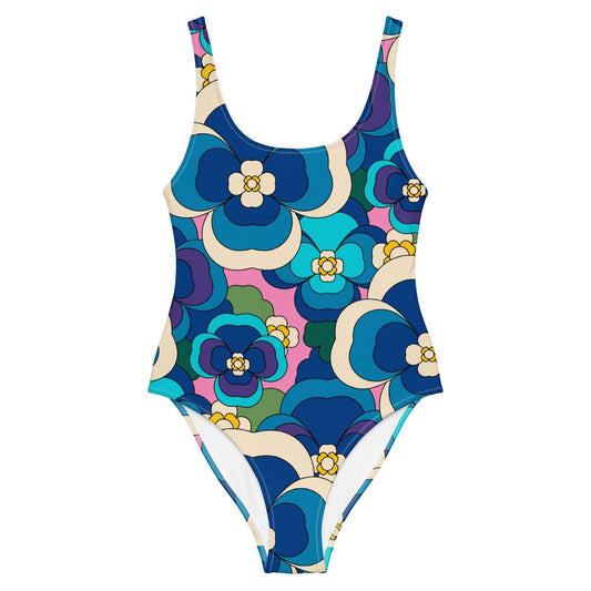 PANSY FANTASY blue pink - One-Piece Swimsuit - SHALMIAK