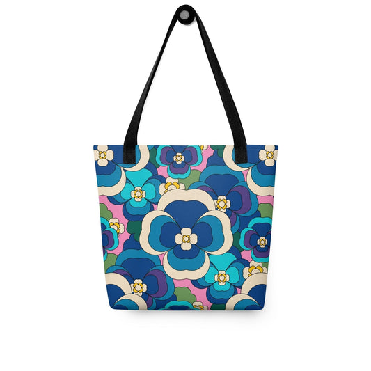 PANSY FANTASY blue pink - Tote bag - SHALMIAK