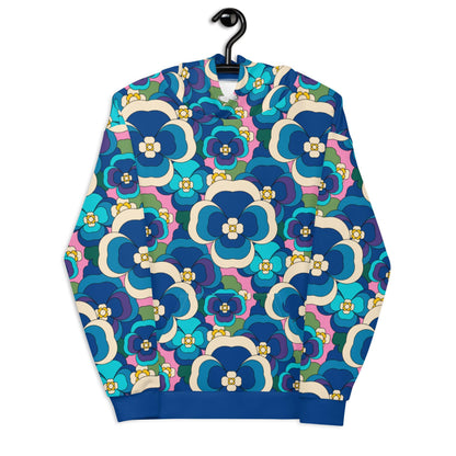 PANSY FANTASY blue pink - Unisex Hoodie (recycled) - SHALMIAK