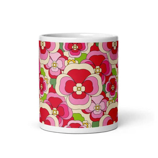 PANSY FANTASY pink - Ceramic Mug - SHALMIAK