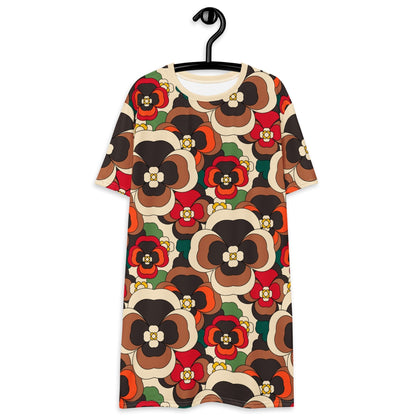 PANSY FANTASY retro - T-shirt dress - SHALMIAK