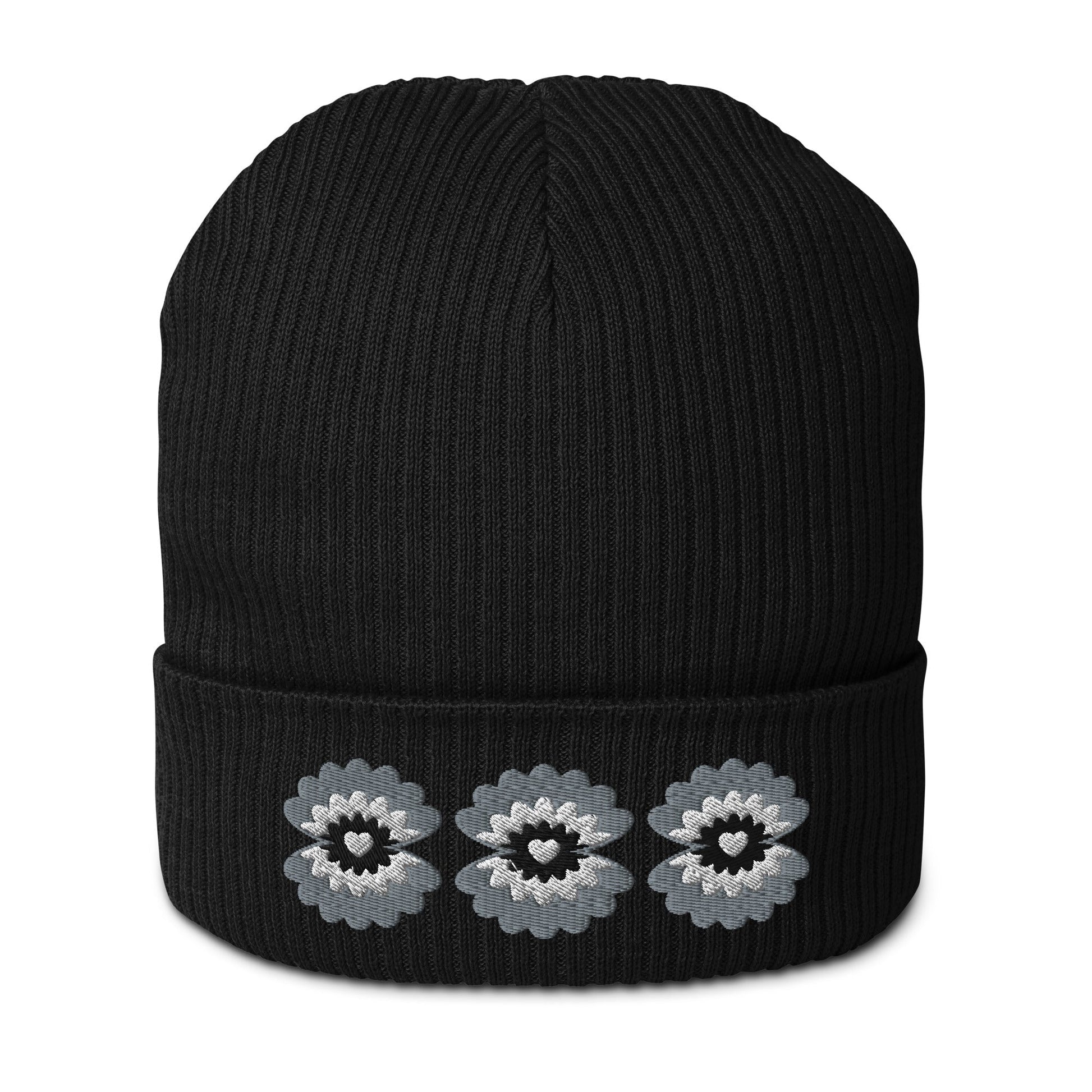 PEARL bw - Organic ribbed beanie - SHALMIAK