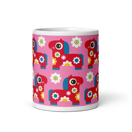 PONY BLOOM pink - Ceramic Mug - SHALMIAK