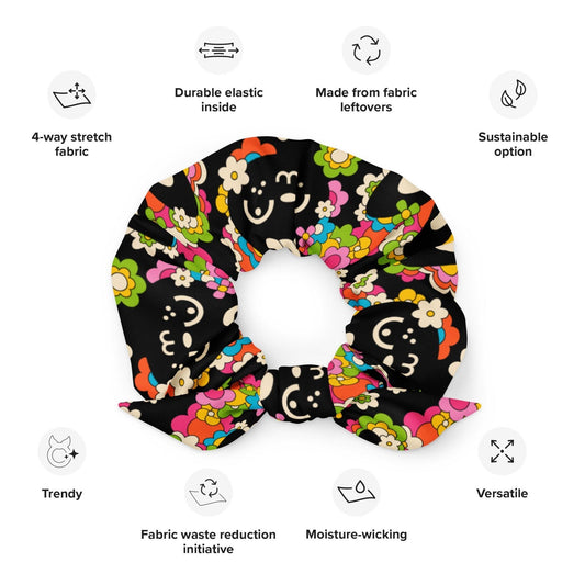 POPBUNNY black - Recycled Scrunchie - SHALMIAK