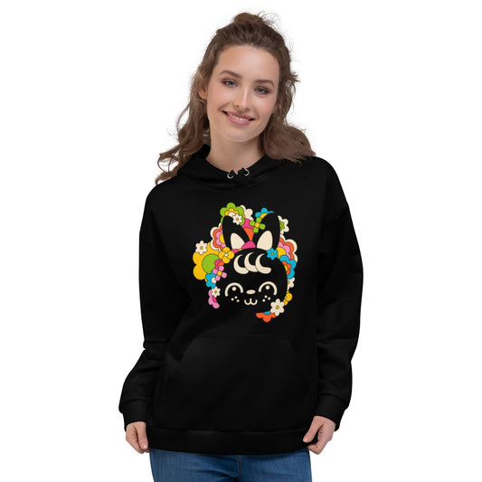 POPBUNNY black (just bunny) - Unisex Hoodie (recycled) - SHALMIAK