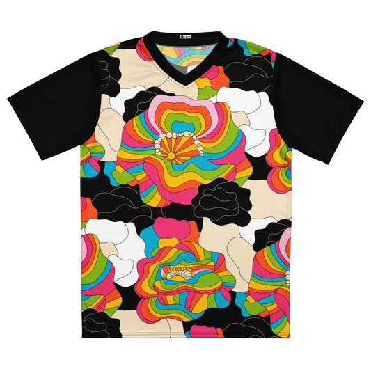 RAINBOW POPPY - Recycled unisex sports jersey - SHALMIAK