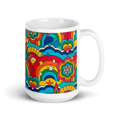 RAINBOW RAVE - Ceramic Mug - SHALMIAK