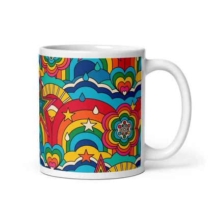 RAINBOW RAVE - Ceramic Mug - SHALMIAK