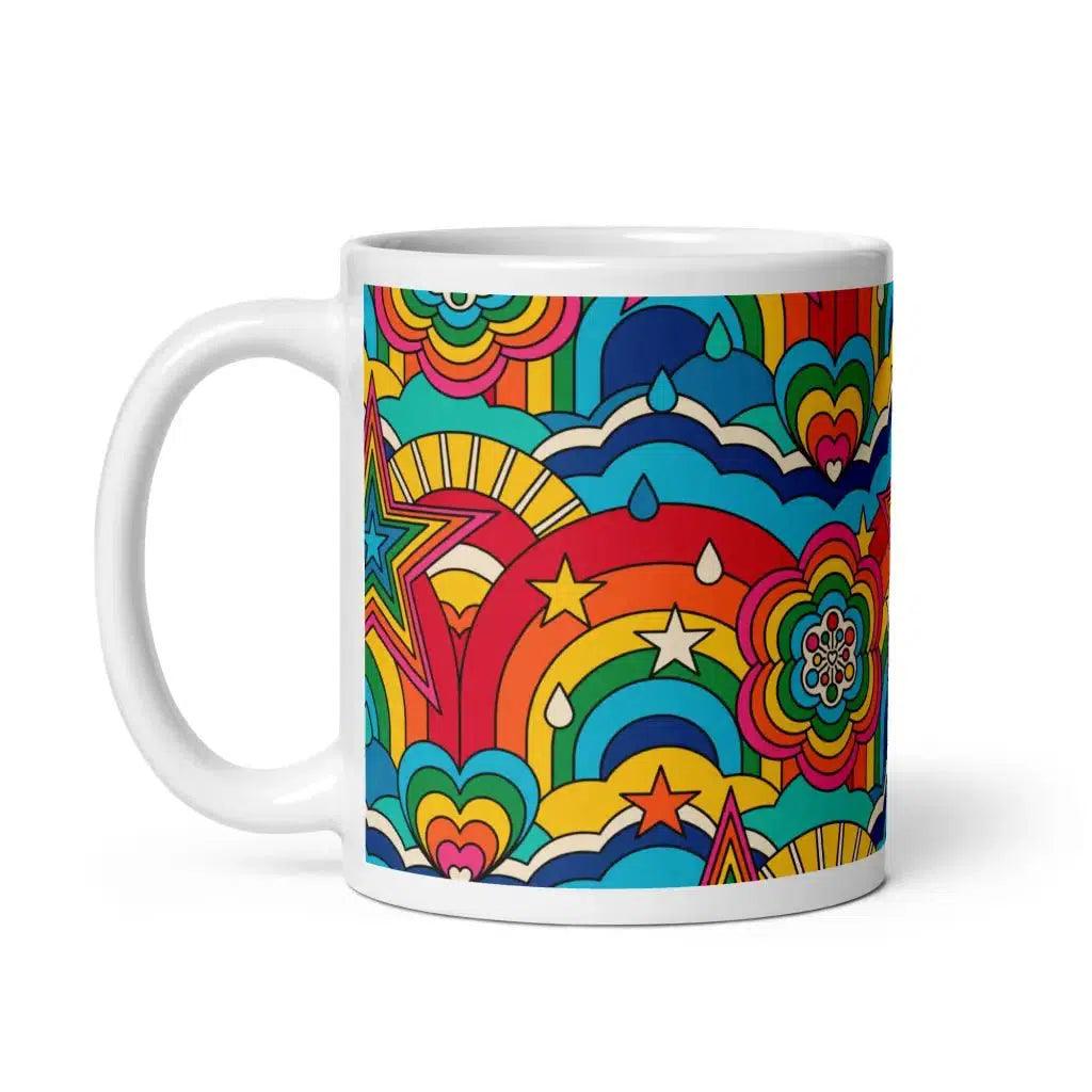 RAINBOW RAVE - Ceramic Mug - SHALMIAK