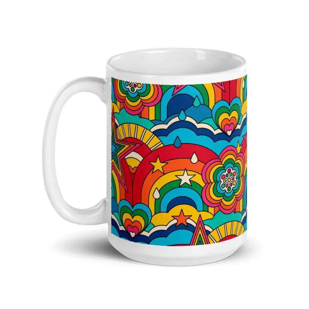 RAINBOW RAVE - Ceramic Mug - SHALMIAK