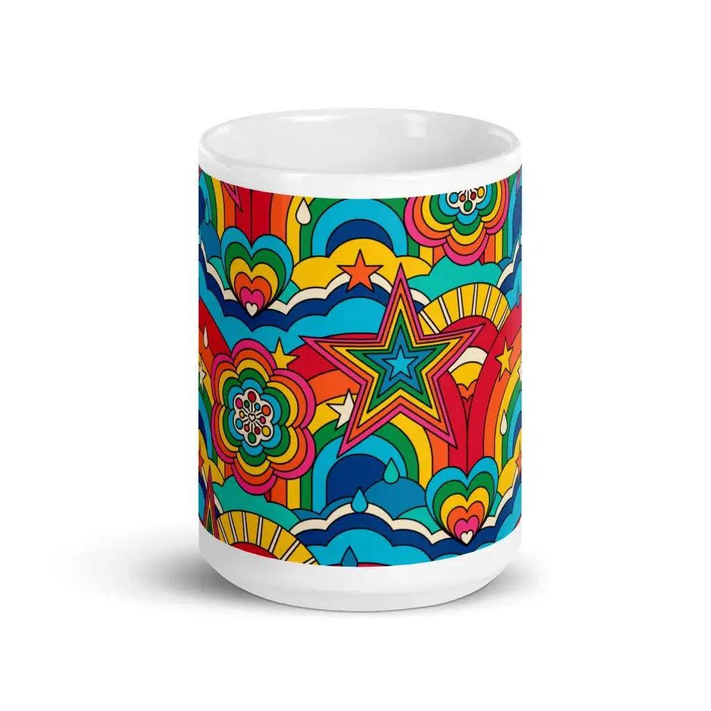 RAINBOW RAVE - Ceramic Mug - SHALMIAK