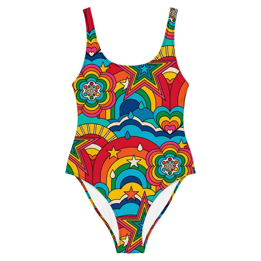 RAINBOW RAVE - One-Piece Swimsuit - SHALMIAK