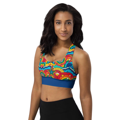 Sports Bra (recycled) - RAINBOW RAVE - SHALMIAK