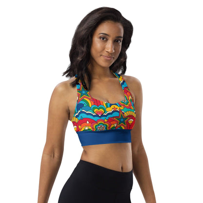 Sports Bra (recycled) - RAINBOW RAVE - SHALMIAK