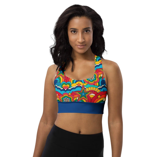 Sports Bra (recycled) - RAINBOW RAVE - SHALMIAK