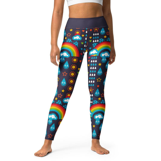 RAINBOWPHANT blue -2- Yoga Leggings - SHALMIAK