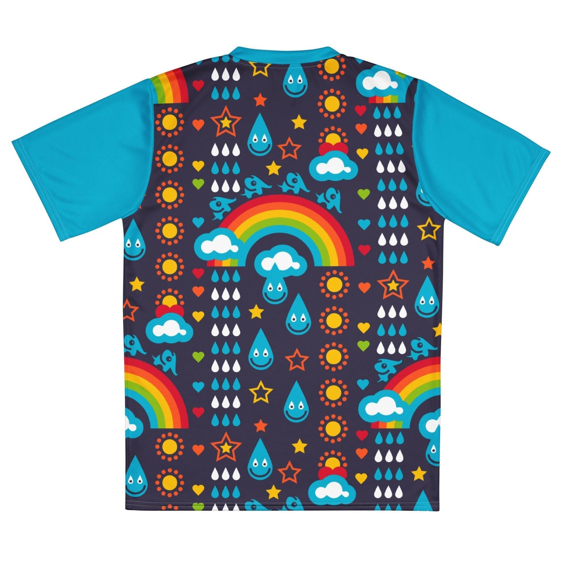 RAINBOWPHANT blue - Recycled unisex sports jersey - SHALMIAK