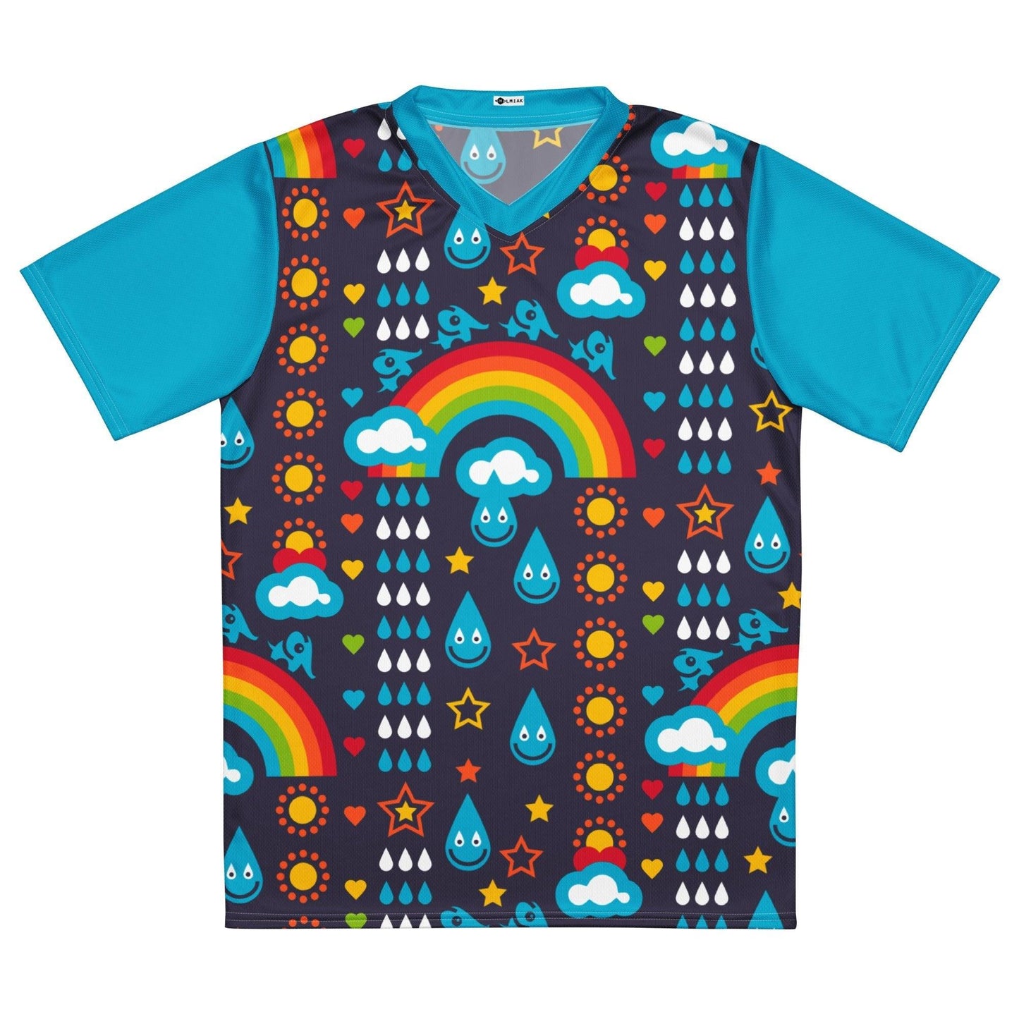 RAINBOWPHANT blue - Recycled unisex sports jersey - SHALMIAK