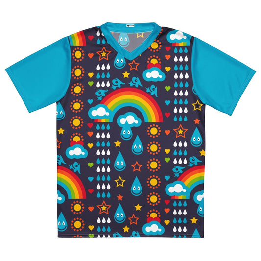 RAINBOWPHANT blue - Recycled unisex sports jersey - SHALMIAK