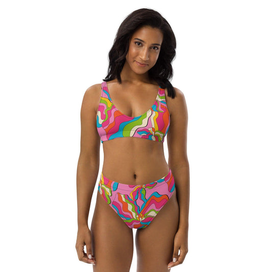 SASSY IRIS pink - Bikinis made of recycled material - SHALMIAK