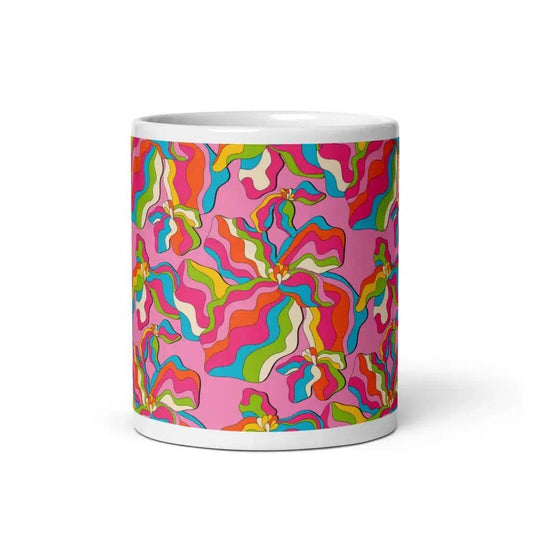 SASSY IRIS pink - Ceramic Mug - SHALMIAK