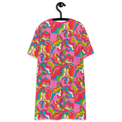 SASSY IRIS pink - T-shirt dress - SHALMIAK