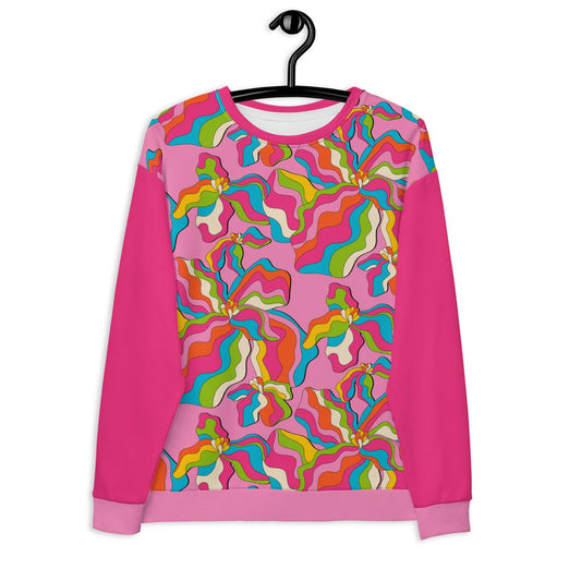 SASSY IRIS pink - Unisex Sweatshirt  (recycled) - SHALMIAK