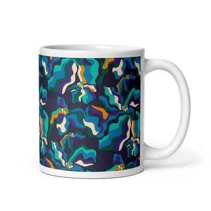 SASSY IRIS purple - Ceramic Mug - SHALMIAK