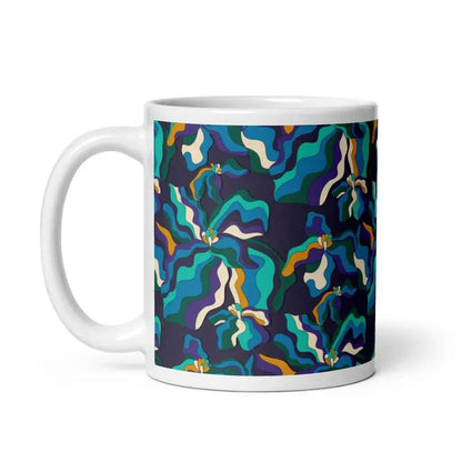 SASSY IRIS purple - Ceramic Mug - SHALMIAK