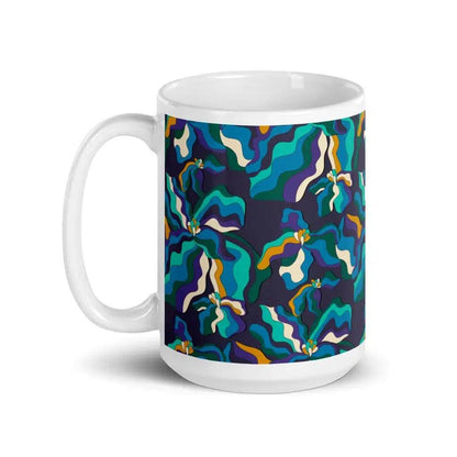 SASSY IRIS purple - Ceramic Mug - SHALMIAK