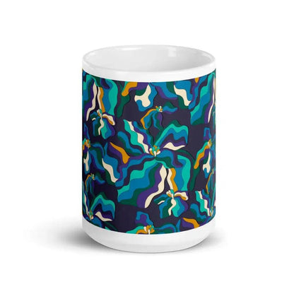 SASSY IRIS purple - Ceramic Mug - SHALMIAK