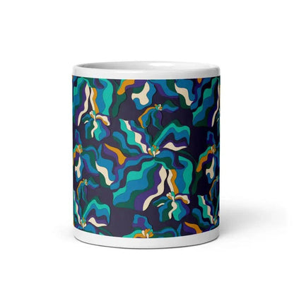 SASSY IRIS purple - Ceramic Mug - SHALMIAK