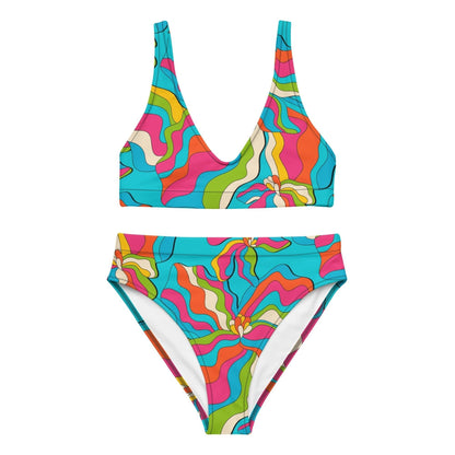 SASSY IRIS turquoise - Bikinis made of recycled material - SHALMIAK