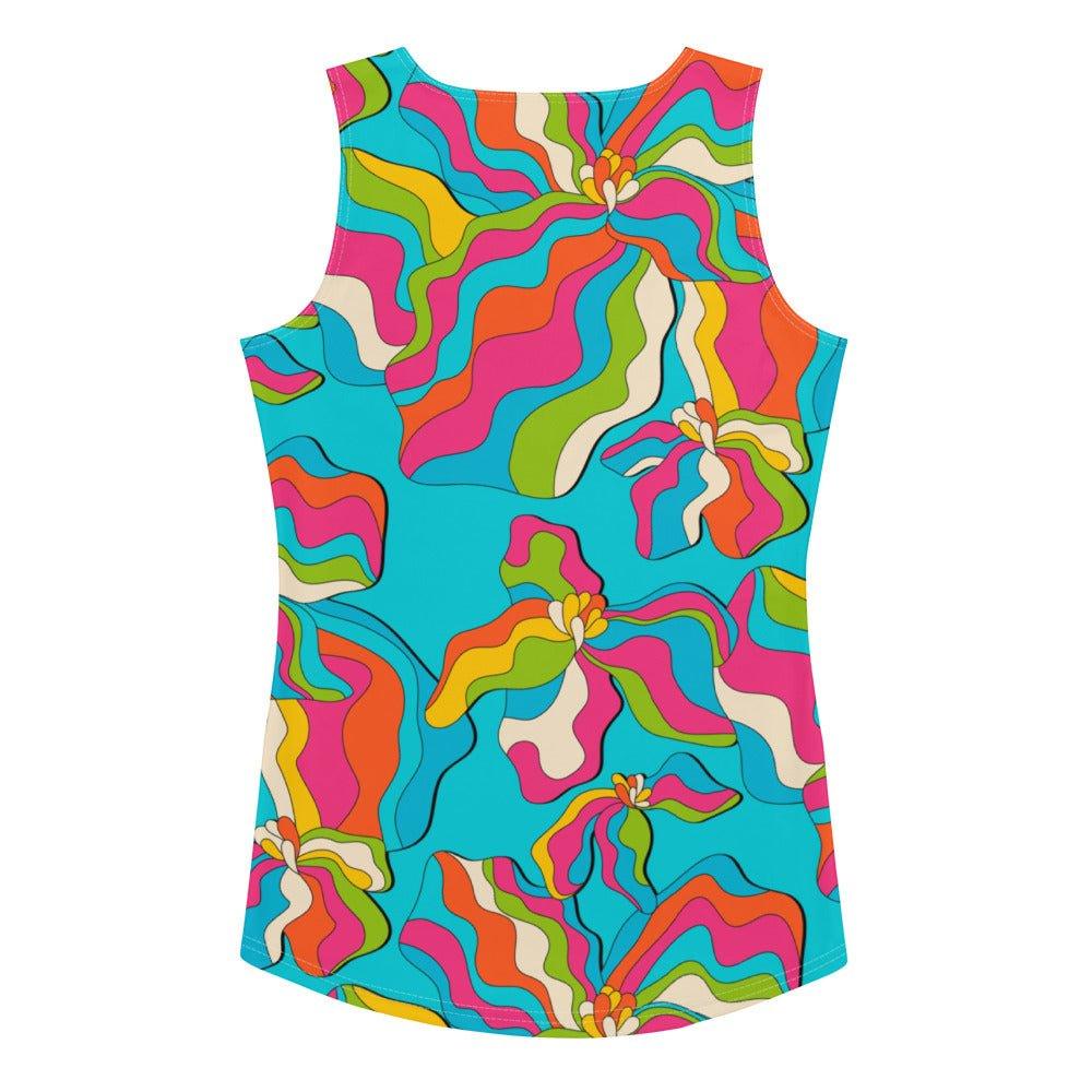 SASSY IRIS turquoise - Tank Top - SHALMIAK