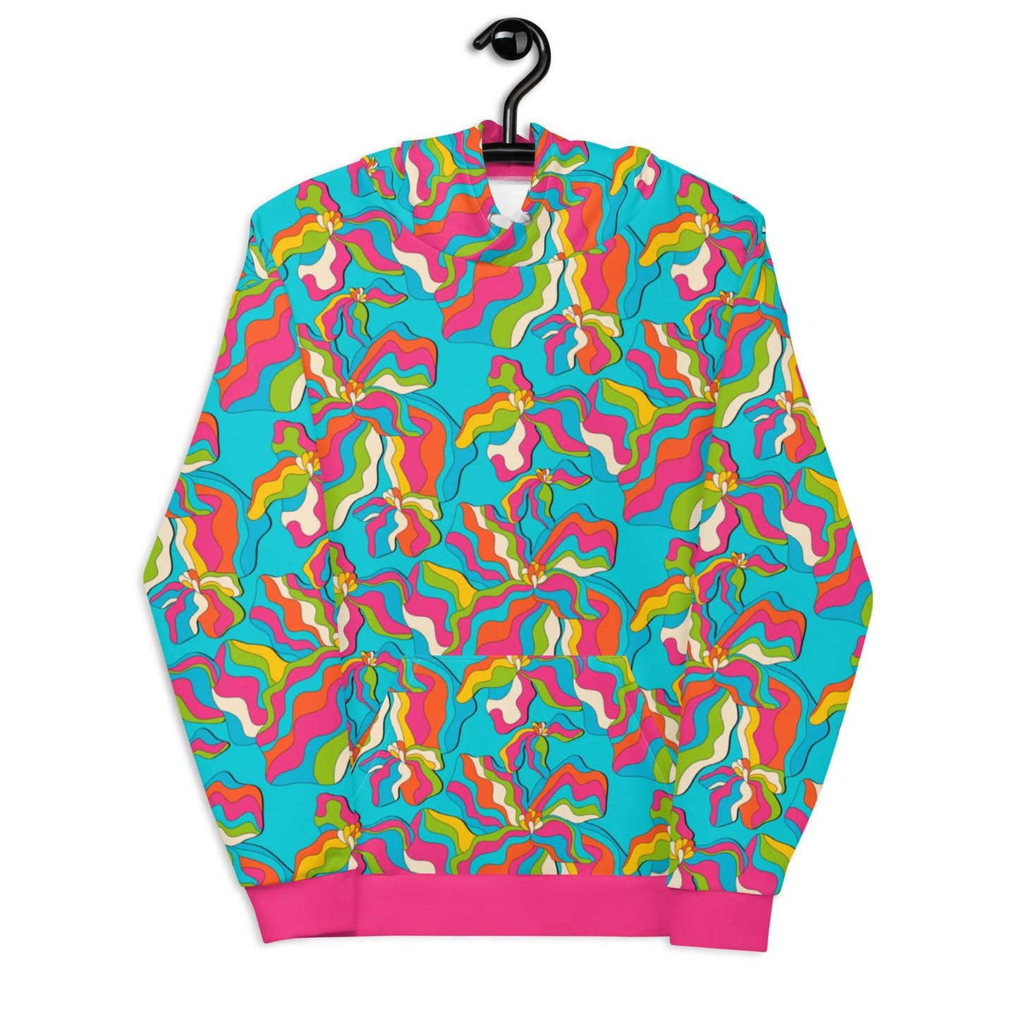 SASSY IRIS turquoise - Unisex Hoodie (recycled) - SHALMIAK