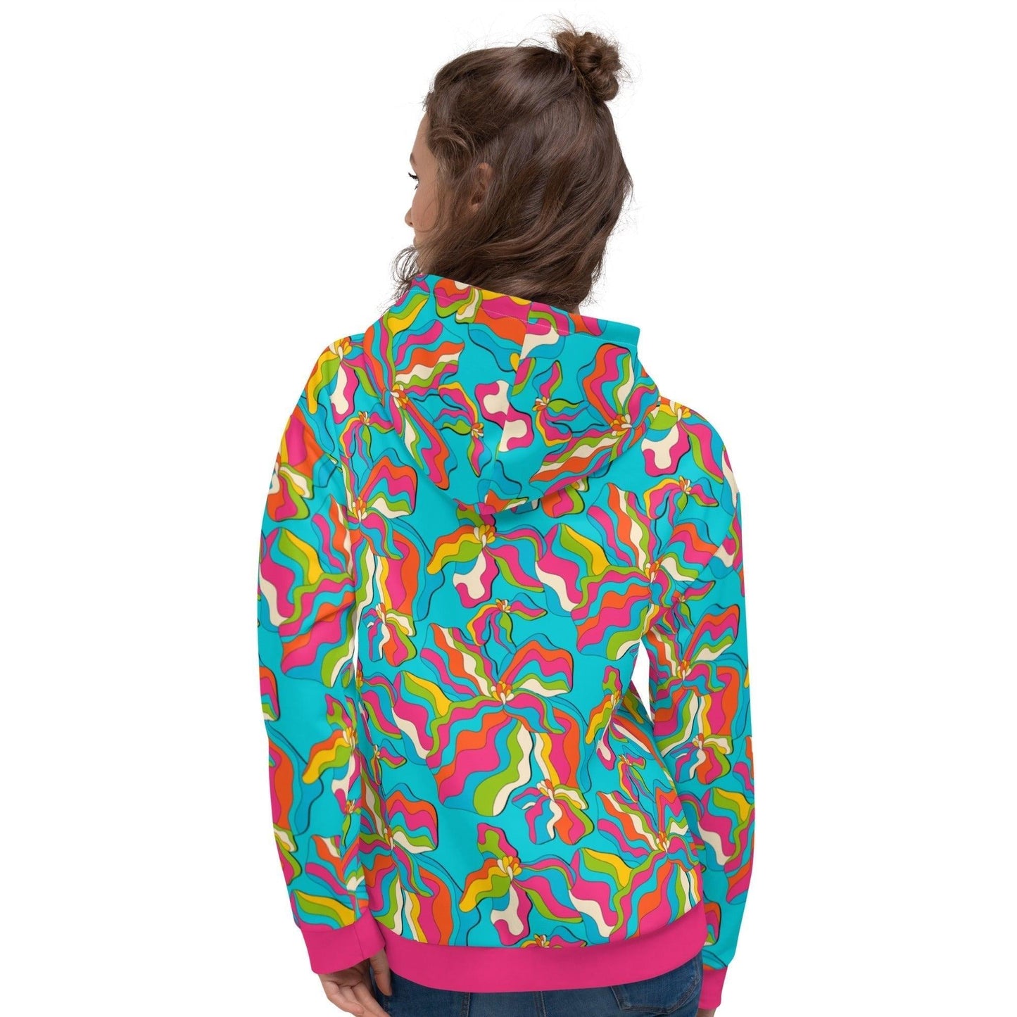 SASSY IRIS turquoise - Unisex Hoodie (recycled) - SHALMIAK