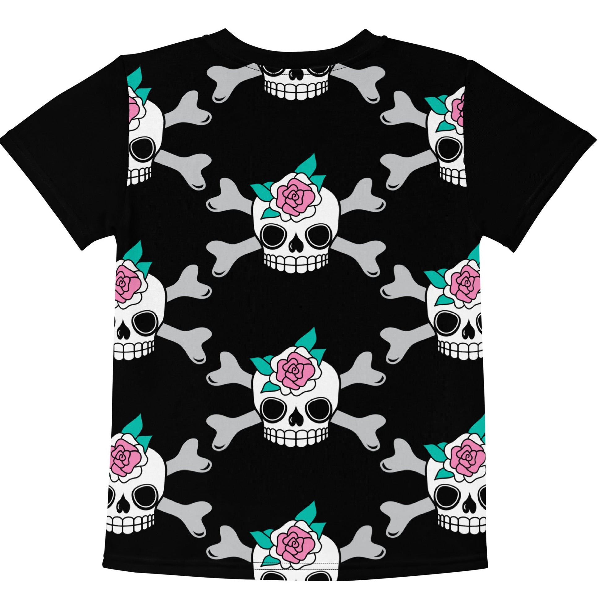 SKULLROSE black - Kid's T-shirt - SHALMIAK