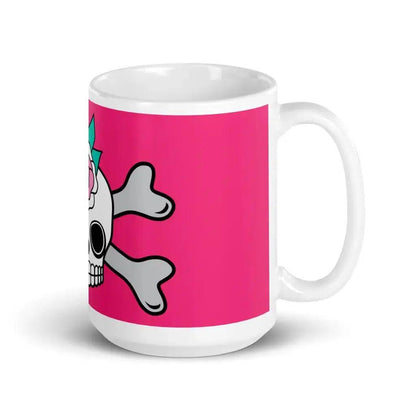 SKULLROSE pink - Ceramic Mug - SHALMIAK