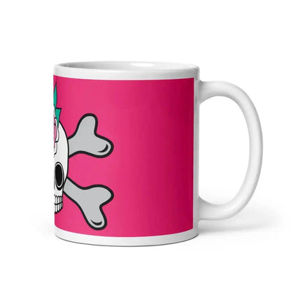 SKULLROSE pink - Ceramic Mug - SHALMIAK