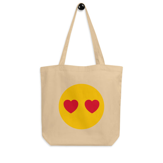 SUPERHAPPY with quote - Eco Tote Bag - SHALMIAK