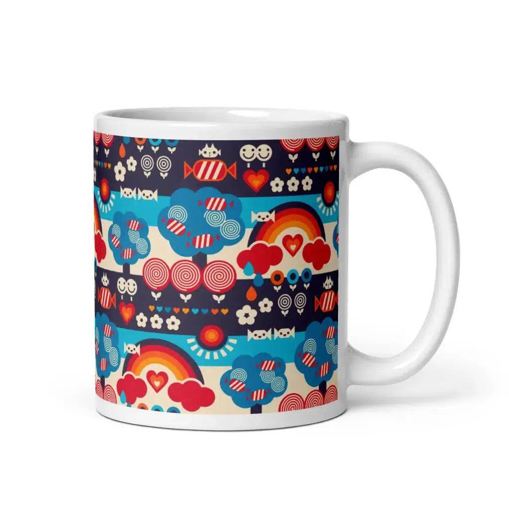 SWEET DAYS blue - Ceramic Mug - SHALMIAK